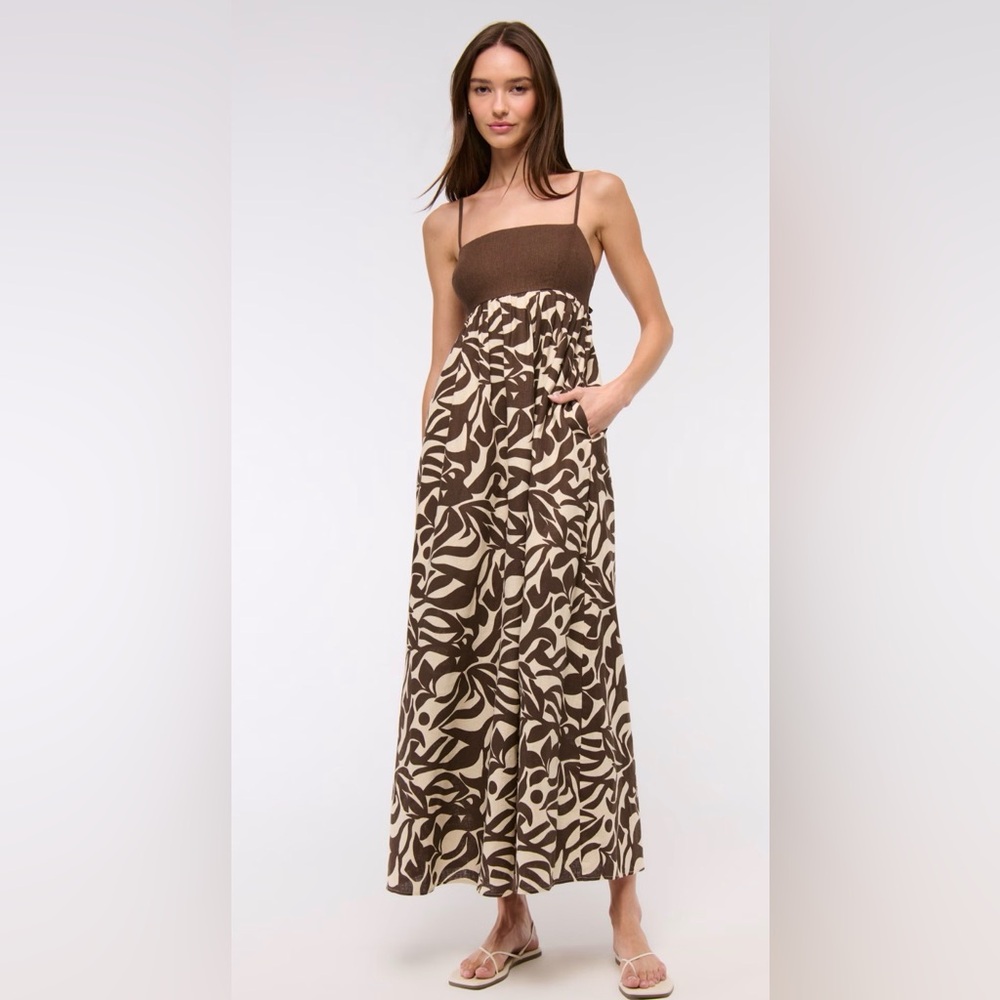 Abercrombie & Fitch linen maxi dress NWT
